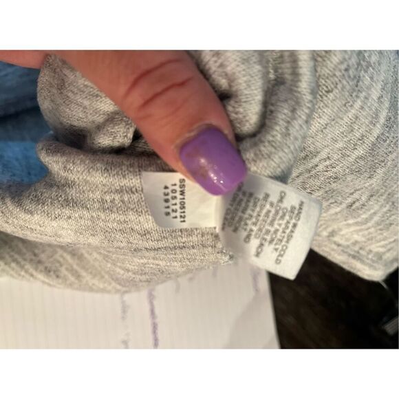 J. Jill Gray Space Dyed Snap Down Long Line Cardigan sz S EUC - Picture 10 of 10
